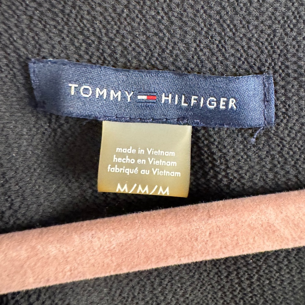 Tommy Hilfiger Black Faux Wrap Blouse - Picture 3 of 4